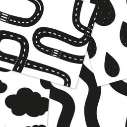 High Contrast Baby Cards, Black & White Animals - Printable - thumbnail 2