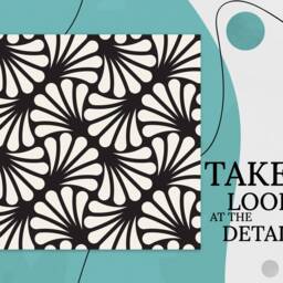 Aristocratic Floral Pattern Vinyl Flooring, White Art Floor, Black Gift For Her, Abstract Bedroom Inspirations, Aesthetic Room Decor - thumbnail 2