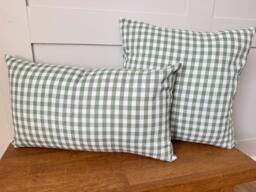 Sage Green Gingham Fabric 16 - thumbnail 1