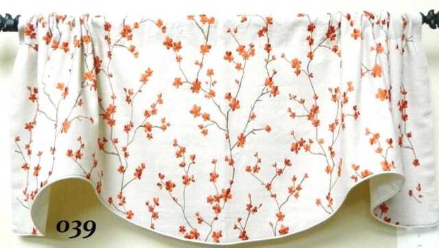 Kinkara Spice By Vern Yip Window Valance/Lined & Cordede Rod Pocket Scalloped Embroidered Linen - image 1