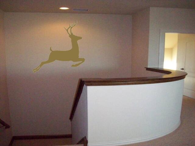 Reindeer Prance Wall Decal-Large/ Rudolph Decal/Decorative Vinyl Sign Holiday Decor - image 1