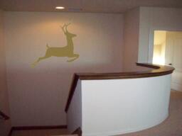 Reindeer Prance Wall Decal-Large/ Rudolph Decal/Decorative Vinyl Sign Holiday Decor