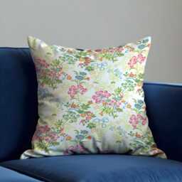 Pastel Floral Cushion Cover, Classic Garden Pillowcase, Soft Decorative Throw Pillow Cover - thumbnail 4