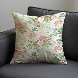 Pastel Floral Cushion Cover, Classic Garden Pillowcase, Soft Decorative Throw Pillow Cover - thumbnail 3