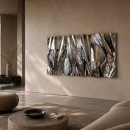 Metal Wall Sculpture, Reflective Wall Art, Stainless Steel Decor, Distorted Mirror - thumbnail 3