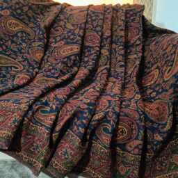 Luxury Boiled Pure Merino Wool Reversible Sofa Or Bed Throws - Ultimate Comfort & Style- Classic Indian Abstract Print - thumbnail 3
