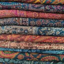 Luxury Boiled Pure Merino Wool Reversible Sofa Or Bed Throws - Ultimate Comfort & Style- Classic Indian Abstract Print - thumbnail 4