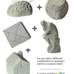 "Gift Box ""Think"" Five Concrete Gifts Brain Tangram ""The Thinker" - thumbnail 4