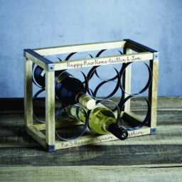 Personalised Industrial Wine Rack - thumbnail 2
