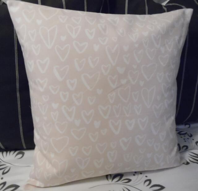 Valentine's Day.powder Pink.white Hearts.nursery Decor.girls Bedroom.pillow Covers.slipcovers.toss Pillows.throw Pillows.pillow Covers - image 1