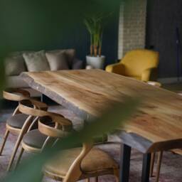 Rustic Dining Table For Farmhouse - Live Edge Beauty - thumbnail 2