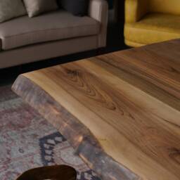 Rustic Dining Table For Farmhouse - Live Edge Beauty - thumbnail 4