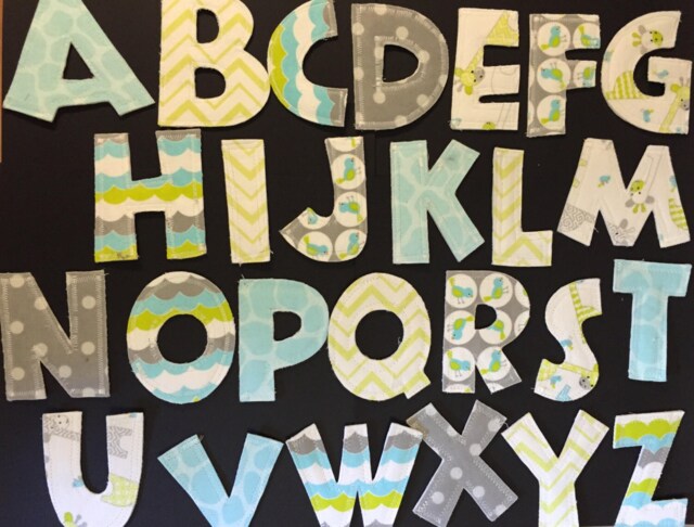 Soft, Sensory, Fabric Alphabet Letters With Matching Drawstring Bag - image 1