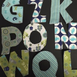 Soft, Sensory, Fabric Alphabet Letters With Matching Drawstring Bag - thumbnail 2