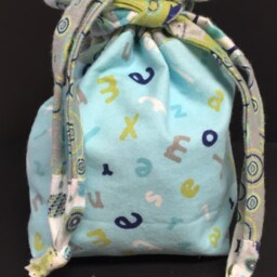 Soft, Sensory, Fabric Alphabet Letters With Matching Drawstring Bag - thumbnail 3