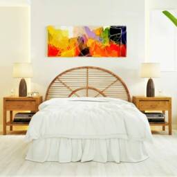 Rattan Headboard, Headboard Wood, Rattan Furniture, Double, Queen, King, Full, Wicker Furniture - thumbnail 2