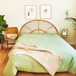 Rattan Headboard, Headboard Wood, Rattan Furniture, Double, Queen, King, Full, Wicker Furniture - thumbnail 3