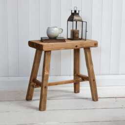 Reclaimed Wooden Stool - Rustic Driftwood Timber - Ben Simpson Furniture - thumbnail 2