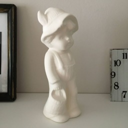 Ceramic Village Boy, Ready To Paint, Education For Kids, White Boy Figurine, Gift, Bisque, Sculpture, Paint, Art, Handmade - thumbnail 3