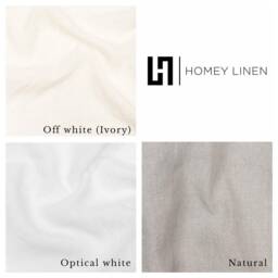 Fringed Linen Bedspread - Natural Throw, King/Queen Sizes Custom - thumbnail 4