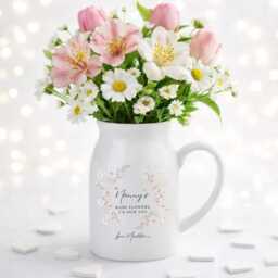 Personalised Vase, Mothers Day Gifts, Gift For Her, Nanny Gift, Grandma Ceramic Custom Gifts - thumbnail 2