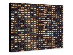 High Rise Building Window Front - Abstract Wrapped Framed Canvas Rolled Photo/Poster Print - thumbnail 1