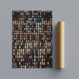 High Rise Building Window Front - Abstract Wrapped Framed Canvas Rolled Photo/Poster Print - thumbnail 3