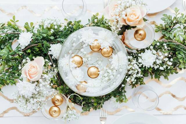 Deffect Gold Floating Candles Hen Party Decor Wedding Decoration, Table Decorations, Candles, Baby Shower, Bachelorett Party, Christmas - image 1