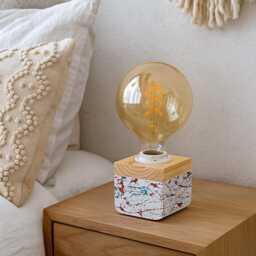 Handmade Modern Table Lamp Scandinavian Decor Farmhouse Bedside