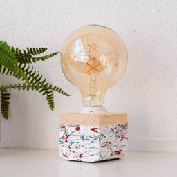 Handmade Modern Table Lamp Scandinavian Decor Farmhouse Bedside - thumbnail 2