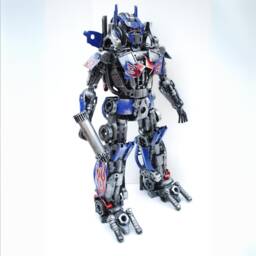 Opt Robot - 26.38 Inches High - Damage Version Scrap Metal Sculpture, Industrial Fantasy D??cor - thumbnail 2