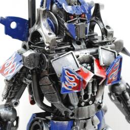 Opt Robot - 26.38 Inches High - Damage Version Scrap Metal Sculpture, Industrial Fantasy D??cor - thumbnail 4