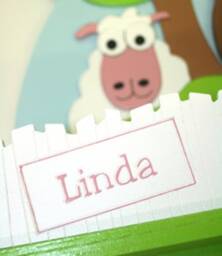 Children's Wardrobe With Spacious Storage For Hats & Scarves - Farm Motif - thumbnail 3