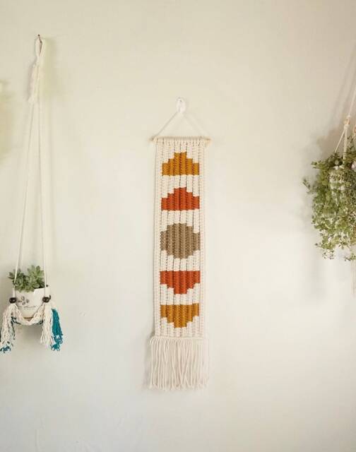 Geometric Macrame Wall Hanging Bohemian Tapestry Decor - image 1