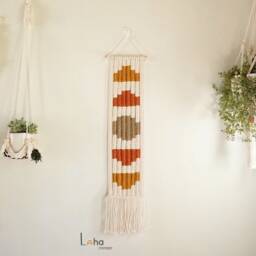 Geometric Macrame Wall Hanging Bohemian Tapestry Decor - thumbnail 2