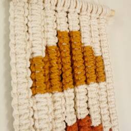Geometric Macrame Wall Hanging Bohemian Tapestry Decor - thumbnail 4
