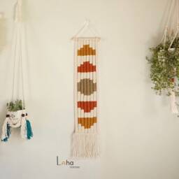Geometric Macrame Wall Hanging Bohemian Tapestry Decor - thumbnail 3