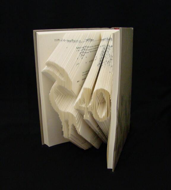 Company Logo ... Custom Order Your Design Folded-Book Art Sculpture - image 1