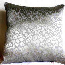 Pillow...throw Pillow...decorative Pillow...modern Design Pillow...silver Charm....designer Pillow....ooak - thumbnail 4