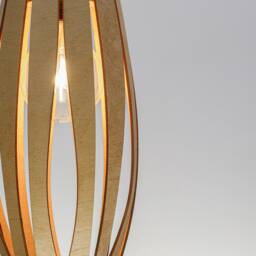 Natural Plywood Pendant Light Scandinavian Wood Ceiling Lamp - thumbnail 2
