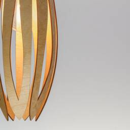Natural Plywood Pendant Light Scandinavian Wood Ceiling Lamp - thumbnail 3