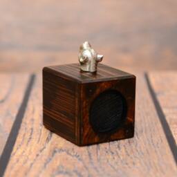 American Staffordshire Terrier - Wooden Candlestick With Dog, Souvenir, Decoration, Limited Edition, Collection - thumbnail 3