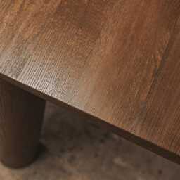 Oak Dining Table With Metal Legs, Industrial Rustic Furniture - thumbnail 4