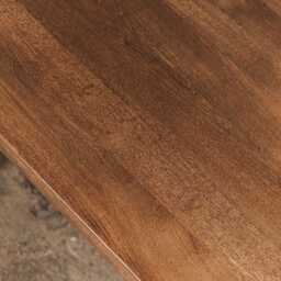 Oak Dining Table With Metal Legs, Industrial Rustic Furniture - thumbnail 2