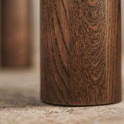 Oak Dining Table With Metal Legs, Industrial Rustic Furniture - thumbnail 3