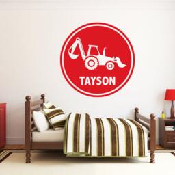 Name Wall Decal, Construction Decals, Boys Room Decor, Kids Stickers, Personalized Wall Decals For Kids Db194 - thumbnail 3
