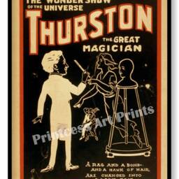 Vintage Magician Thurston Magic Show Poster Ads Set Of 6 Prints - thumbnail 2