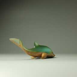 Duo Dolphin Sculpture - 4 - thumbnail 4