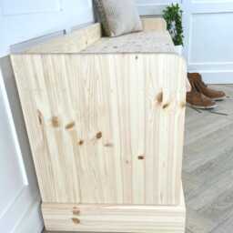 Hallway 6Ft Backless Storage Bench Seat, 4 Door Hall Shoe Or Window Seat - thumbnail 4