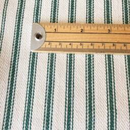 1105. Handmade Green Herringbone Stripe 100% Cotton Cushion Cover, Various Sizes - thumbnail 2